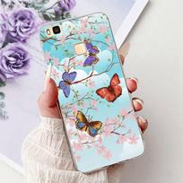 Skirta Huawei P9 Lite dėklas VNS-L21 VNS-L31 Prabangus gėlėtas Dažytas Apsauginis dangtelis Minkštas silikoninis telefono dėklas Skirta HuaweiP9Lite Funda Huawei P9 Lite