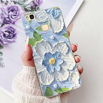 Skirta Huawei P9 Lite dėklas VNS-L21 VNS-L31 Prabangus gėlėtas Dažytas Apsauginis dangtelis Minkštas silikoninis telefono dėklas Skirta HuaweiP9Lite Funda Huawei P9 Lite gray