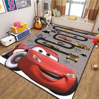 McQueen Automobiliai Greitkelio Kilimėlis Kelio Kilimas Kilimas Svetainei, Automobilio Kilimas, Grindų Kilimas, Vaikų Kambario Takelis, Darželio Kilimas, Žaidimų Kilimas 60x90cm