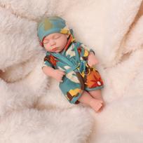 Realistiška mini Reborn kūdikio lėlė, pilna minkšto silikono, gyvybinga kūdikio žaislinė lėlė vaikams 19cm