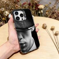 Peaky Blinders Tommy Shelby telefono dėklas iPhone 17,16,15,14,13,12,11 Plus,Pro Max,XS,Spalvingas Sidabrinis telefono dėklas Funda Dangtelis iPhone11ProMax black