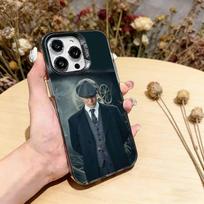 Peaky Blinders Tommy Shelby telefono dėklas iPhone 17,16,15,14,13,12,11 Plus,Pro Max,XS,Spalvingas Sidabrinis telefono dėklas Funda Dangtelis iPhone17