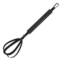 Volleyball Spike Trainer Volleyball Solo Serve Training Equipment w/ Adjustable Belt Bouncing Spiking Training Aid for Beginners black