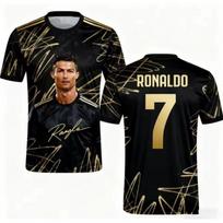 Specialaus leidimo marškinėliai # 7 Cristiano Ronaldo Juodi trumpomis rankovėmis T-shirt Lauko sporto treniruotės Vasaros vyriški moteriški marškinėliai 5XL black