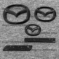 Priekinių grotelių emblema Bagažinės ženklelis Variklio dangčio Galiniai logotipai Mazda MX5 ND NC Miata Didelio blizgumo juodi Automobilio emblemos Priekinių groteliųBagažinės ženkloRinkinys MX5 ND