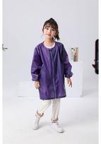 Naujas vasarinis lengvas neperšlampamas vaikiškas dailės prijuostė su priekiniu užtrauktuku 2XL for 152-175cm blue