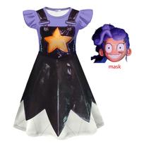 Vaikų siaubo žaidimas Žaidimo laikas Lily Cosplay kostiumas Mergaitės persirengimo Bobi 5 skyrius Lily Vaikų drabužiai Helovyno karnavalas 140 black