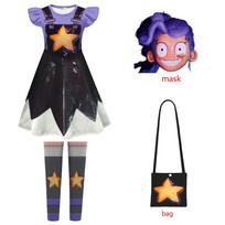 Vaikų siaubo žaidimas Žaidimo laikas Lily Cosplay kostiumas Mergaitės persirengimo Bobi 5 skyrius Lily Vaikų drabužiai Helovyno karnavalas 130 black