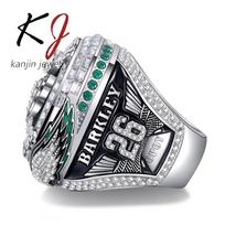 2024-2025 Eagles čempionato žiedas NFL Philadelphia Eagles vyriškas žiedas Europa ir Amerika size 11 gray