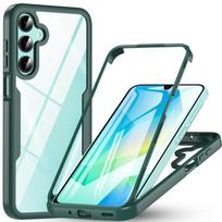 360 laipsnių viso korpuso dėklas, skirtas Samsung Galaxy A17 A16 A26 A36 A56 A15 A25 A35 A55 A14 A54 A34 A06 A05 A07 M36 Su integruota ekrano apsauga Galaxy A26 žalia