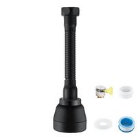 Adjustable Spray Modes For Faucet Adjustable Spray Faucet Extender Efficient Sink Use Flexible Maneuverability black