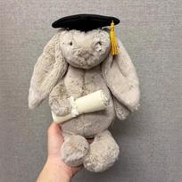 Triušio 31cm pliušinė lėlė žaislai siųsti draugams gimtadienio dovanos vaikams raminamosios lėlės ornamentas namų dekoras stalas kawaii ornamentas 31CM beige