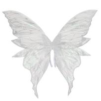 1PC Adults Fairy Wings Girls Sparkling Angel Wings Butterfly Costume Wings Halloween Costume Dress up Party Favor Christmas Gift white