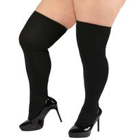 New Mans Striped Thigh High Long Socks For Men Plus Size Breathable Over The Knee Stockings Casual Style Sock Xxl Summer One Size beige