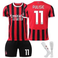 25 AC Milan Namų Nr. 9 Giroud 10 Leo Ne. 11 Pulisic marškinėlių futbolo kostiumas 26