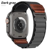Alpinis kilpinis dirželis Apple Watch juostai Ultra 3 2 49mm 45mm 46mm Apyrankė Iwatch Series 11 10 9 8 7 6 SE 5 4 38 42 41mm 44mm 40mm Series 11/10 46mm pilka