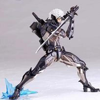 Yamaguchi Metal Gear Solid Mgs Raiden Snake Veiksmo figūrėlė Anime modelis Madingi žaislai Darbalaukio lėlė Kolekcionuojami daiktai Dovanos Žaislai with box gray