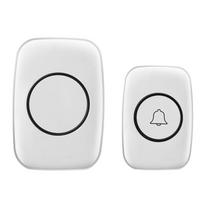 Wireless Ultra-Long Distance Waterproof Doorbell with Remote Control for Home and Elderly White CN Plug
