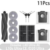 Dreame D20 Ultra / L40 Ultra AE / L10s Ultra CE robotų siurblių priedai Volelis Pagrindinis šoninis šepetėlis Mopas Dulkių maišelis Filtras Atsarginės dalys Set A