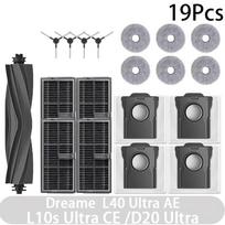 Dreame D20 Ultra / L40 Ultra AE / L10s Ultra CE robotų siurblių priedai Volelis Pagrindinis šoninis šepetėlis Mopas Dulkių maišelis Filtras Atsarginės dalys Set C