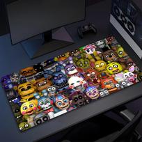 Fnaf F-FiveS-nights-At-Freddys Mouse Pad High Quality Natural Rubber Mouse Pad The Most Professional Washable Laptop Mouse Pad 30cmx60cm(11.8x23.6inch) brown