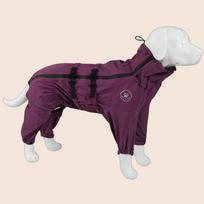 Atsparus vandeniui šuns paltas Atspindintis lietaus paltai Šunų kombinezonai ir romperiai Raudoni Šunų lietpalčiai dideliems šunims Ruduo Žiema (Purple,3XL Plus) violetinė