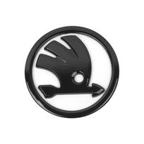 1 vnt. 80/90/100MM Automobilio logotipas Priekinis variklio dangtis Galinė bagažinė Emblema Stilius Skoda Octavia MK2 MK3 2 3 A7 Fabia Karoq Kodiaq Superb Rapid dnhr35 8CM balta