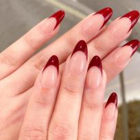 30Pcs French Press On Nails White Black Red Nude Almond Shape Wearable Fake Nails For Women Daily Charm Manicure gray