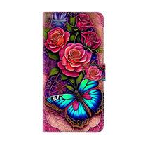 A17 A07 A37 A57 A27 dėklas Samsung Galaxy S26 Edge S26+ S25 Ultra S25FE Plus telefonui, dažytas odinis piniginės tipo dėklas Samsung A57 pink