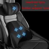 Automobilinė vibracinė masažinė kaklo pagalvėlė Pagalvėlė Išmanus automobilio atrama Juosmens pagalvėlė Sėdynės atrama galvai Atlošo pagalvėlė Elektrinė kaklo pagalvėlė set 1