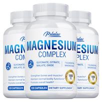 Magnio Komplekso Kapsulės 120 vnt. 1000 mg — Raumenų Veikla, Kaulų Sveikata, Mineralų Palaikymas, Kasdienė Gerovė 120*3