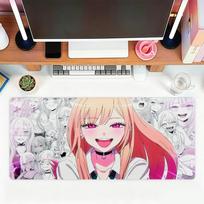 Marin Kitagawa Anime Pelės Padas Biurui, Žaidimams ir Klaviatūroms Neslystantis Didelis Vandeniui Atsparus 180x220x2mm brown