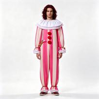 Adult Unisex Costume for Halloween Party Cosplay Role Play Outfit XXXL rožinė