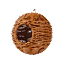 Comfortable Bird Hammock for Cage Breathable Bird Breeding House Woven Bird Nest  Garden Bird House 1 Hole