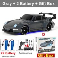 New Four-wheel Drive 1:24 RC Drift Car with LED Light 2.4G Radio 20KM/h High Speed Remote Control Racing Cars Vehicle Model Toy Gift for Boy Girl Kid 1 battery sidabras