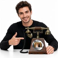 2026 Retro Klasikinis Vaizdo Svečių Knygos Telefonas Vaizdo Garso Žinučių Įrašymo Telefonas Gali Būti Naudojamas Vestuvių Šventės Foto Kabinai F18-White