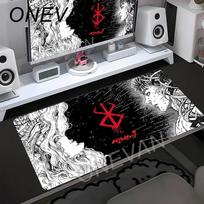 50x100cm Mouse Pad Computer Berserk Guts Rubber Mousepad Gamer PC Computer Keyboard Padd Kawaii Locking Edge E-sports Mosuepads 30x60cm white