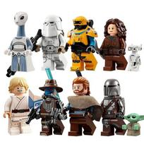 Žvaigždžių karai Filmo konstravimo kaladėlės Figūrėlės Skywalker Kovos surinkimo žaislas KM66037-66044 Rinkinys 8 vnt.