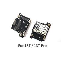 For Xiaomi 13T / 13T Pro Sim Card Reader Tray Micro SD Memory Card Holder Slot Flex Cable Repair Parts For 13T gray