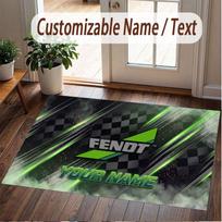 Custom Rug Fendt Pattern Print Name Text Soft Non‑Slip Floor Carpet for Home Indoor Decoration 60cmx90cm