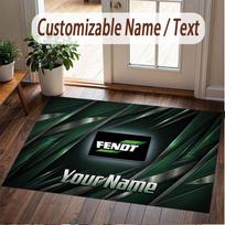Custom Rug Fendt Pattern Print Name Text Soft Non‑Slip Floor Carpet for Home Indoor Decoration 50cmx80cm