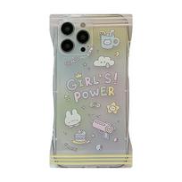 Cute Bag Phone Case For Iphone 12 Promax 11 13 14 Pro Max Cute Doodle Rabbit Bear Crown Protector Cartoon Back Cover Capa For iphone 13