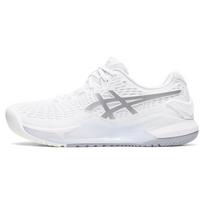 Asics  Gel Resolution 9 White Pure Silver Women Sneakers 1042A208-100 45 white
