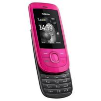 Atnaujintas originalus Nokia 2220 Slide mobilusis telefonas su 1 SIM kortele No charger rožinė
