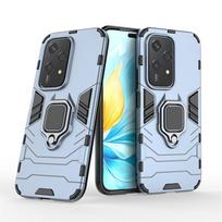 Magnetic Case for Honor 200 Lite Pro Protective Cover with Ring Stand Bracket Shell Business Full Protection Cover For Honor 200 Pro mėlyna