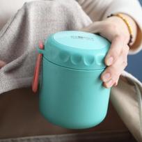 450 ml Maisto terminis stiklainis, izoliuotas sriubos termosas, nerūdijančio plieno priešpiečių dėžutės gėrimo puodelis žalia