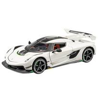 1/24 Koenigsegg Jesko Attack Lydinio Sportinio Automobilio Modelis Diecast Metalinis Lenktyninio Automobilio Modelis Simuliacinis Garsas ir Šviesa Vaikų Žaislas Dovana balta