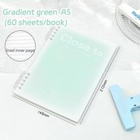 A5 Loose-Leaf Notebook Sheets Binder Lined Book Kawaii Note Set Stationery Office Supplies Writing white