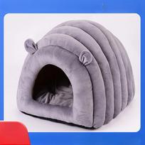 Pet Kennel  Cat Kennel  Semi-enclosed Deep Sleep Caterpillar Kennel S 40*38 gray