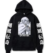 Anime Berserk Griffith Manga Spaudos Džemperiai Vyrams Laisvas Ilgomis Rankovėmis Džemperis Negabaritinis Harajuku Hip Hop Gatvės Drabužiai Puloveris Viršūnės XL gray